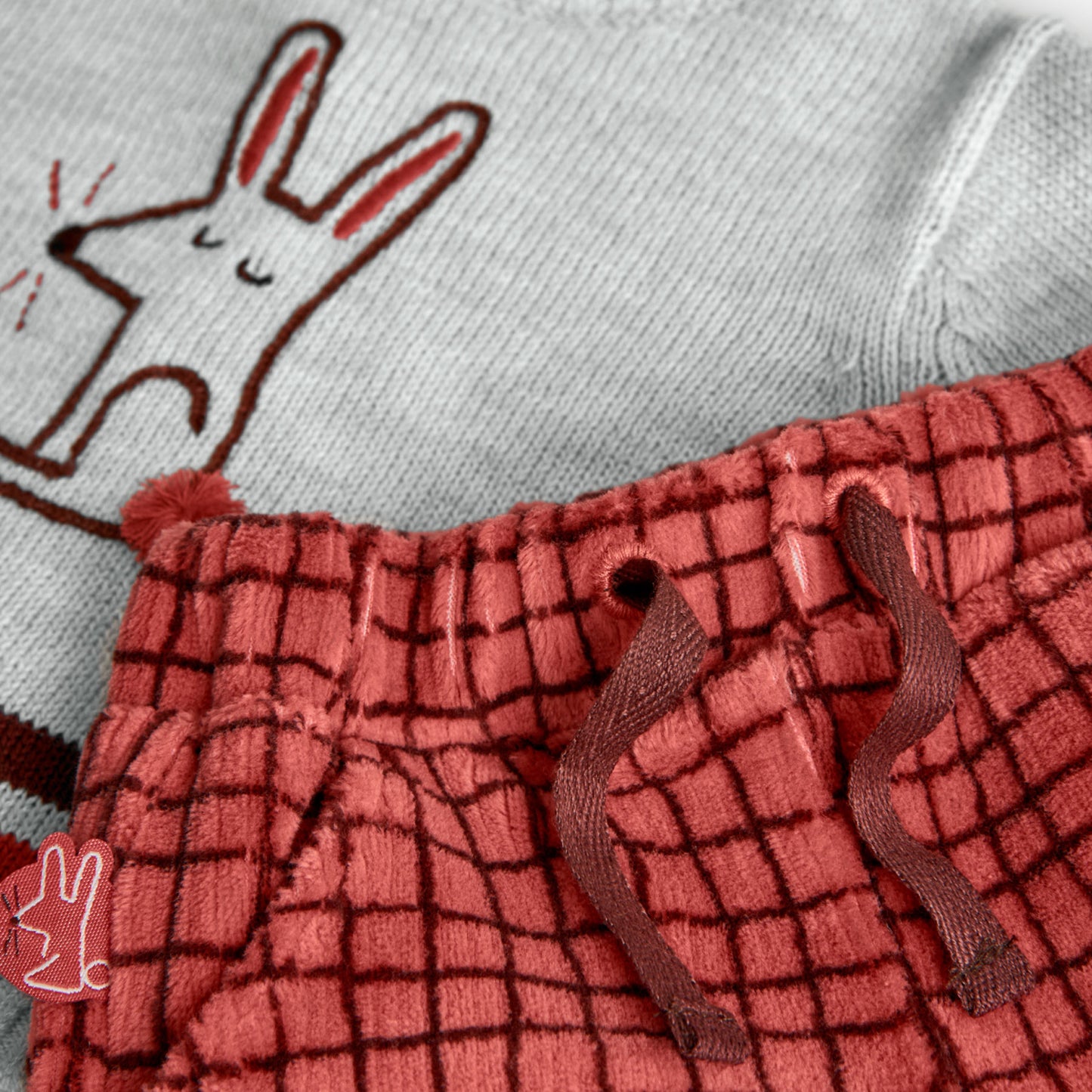 Set Fall Bunny Check - Nieuw!