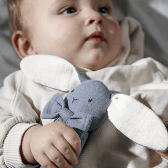 Knuffeldoekje Konijn Blauw - Nieuw!