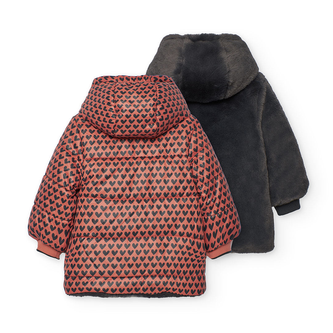 Winterjas Fuzzy Hearts - Nieuw!