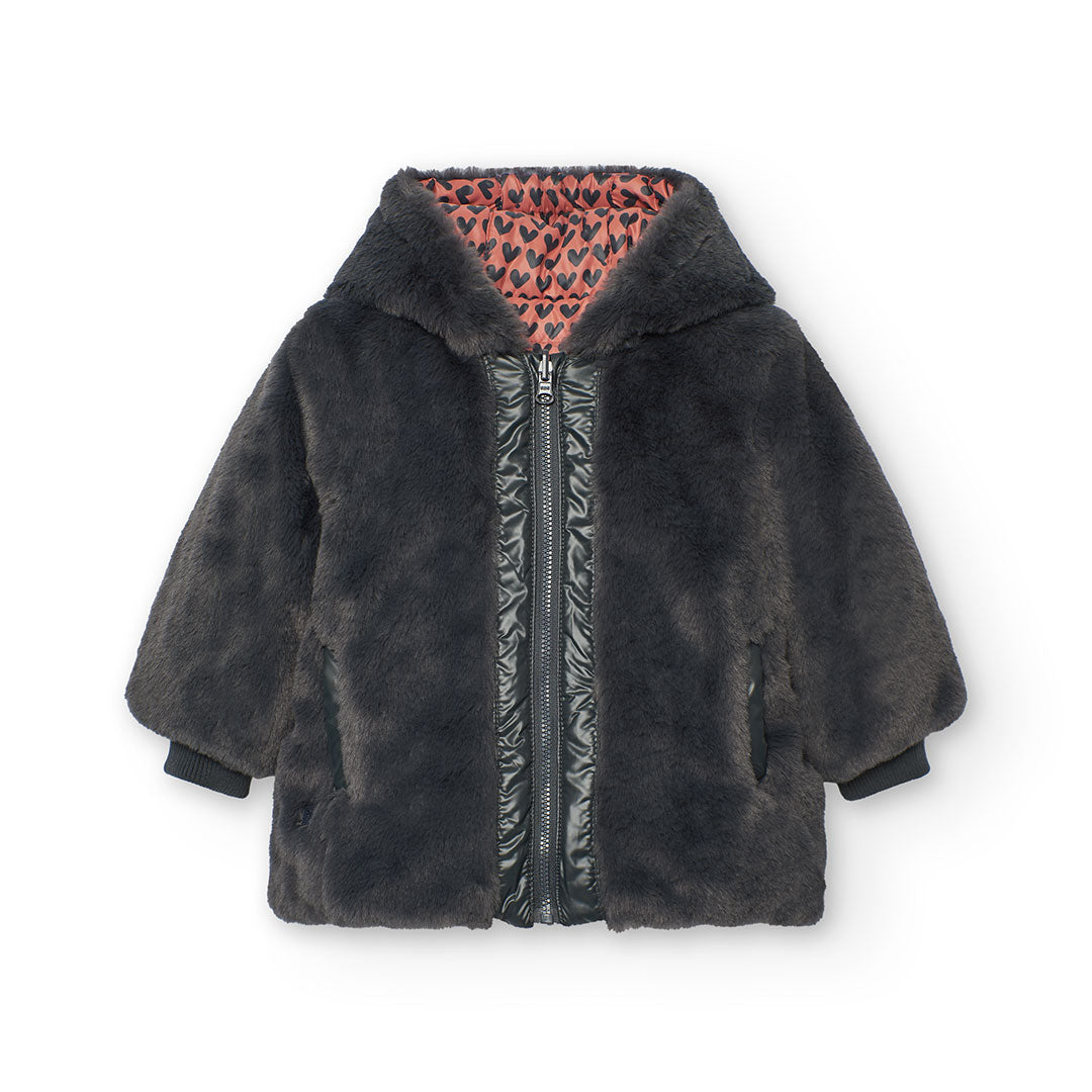Winterjas Fuzzy Hearts - Nieuw!