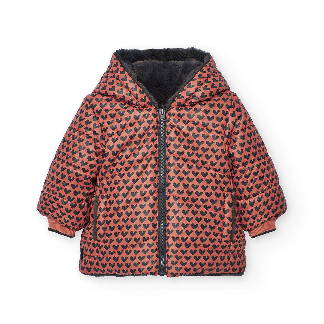 Winterjas Fuzzy Hearts - Nieuw!
