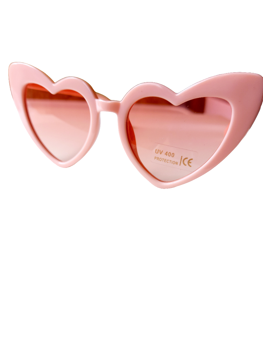 Zonnebril Heart Light Pink - Nieuw!