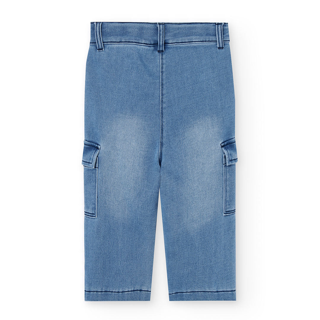 Jeansbroek Cargo Blue Denim - Nieuw!