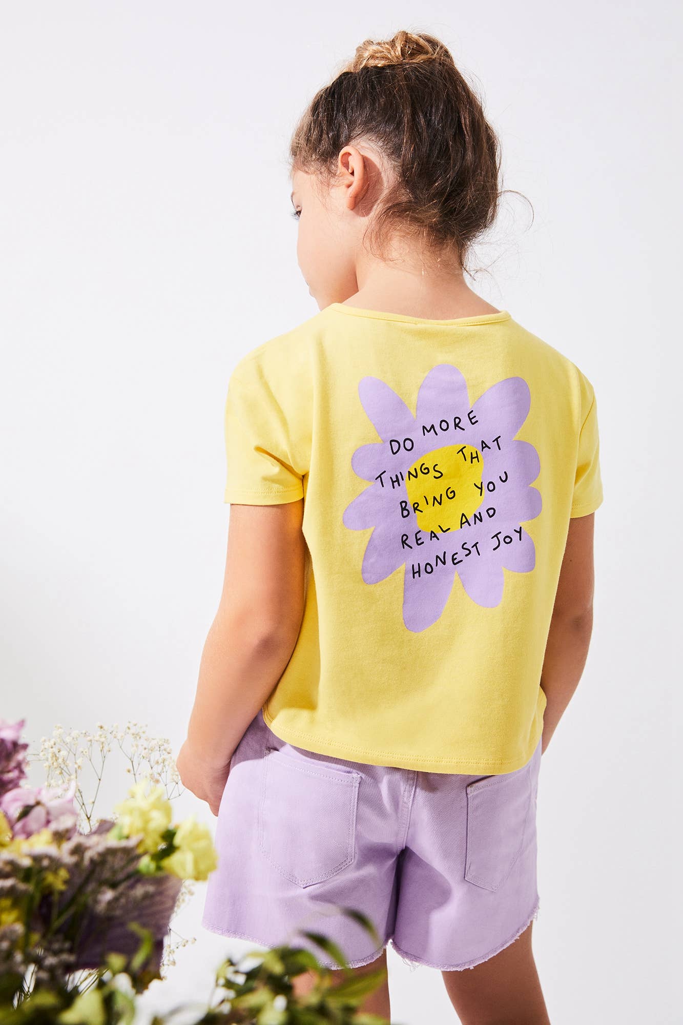 T-shirt Purple Flower - Nieuw!