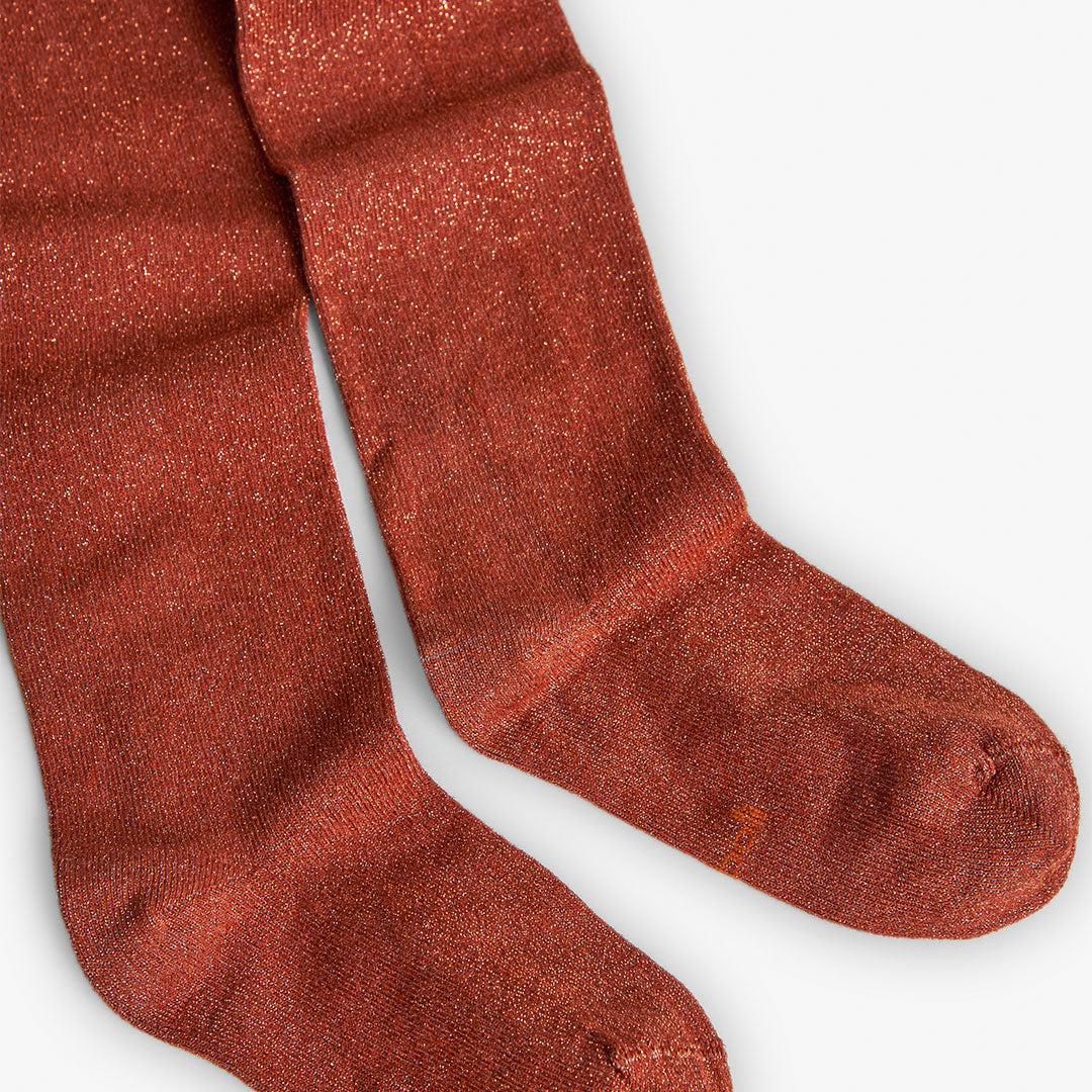 Kousenbroek Glitter Copper - Nieuw!