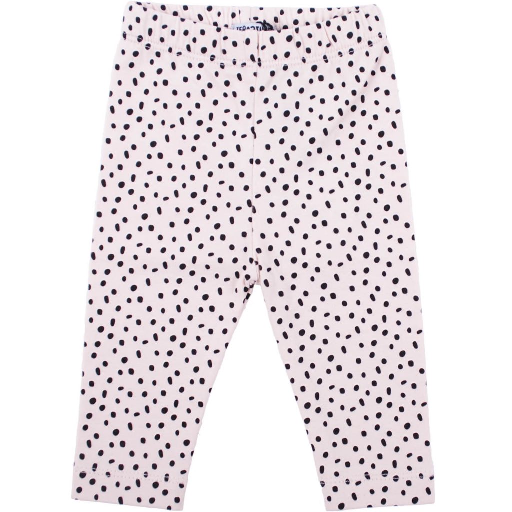 Legging Basic Lichtroze met Stippen