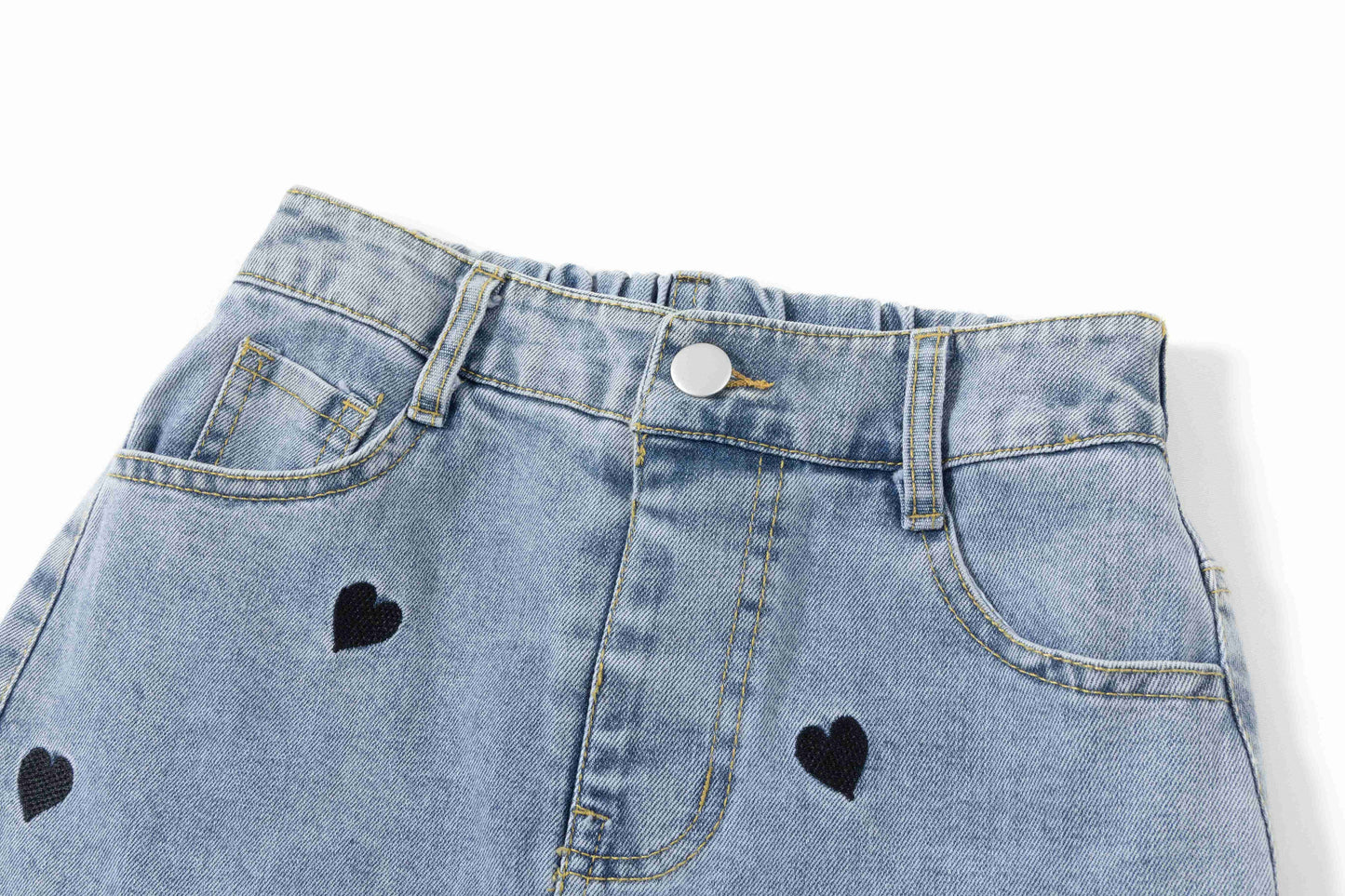 Jeansrok Hearts - Nieuw!