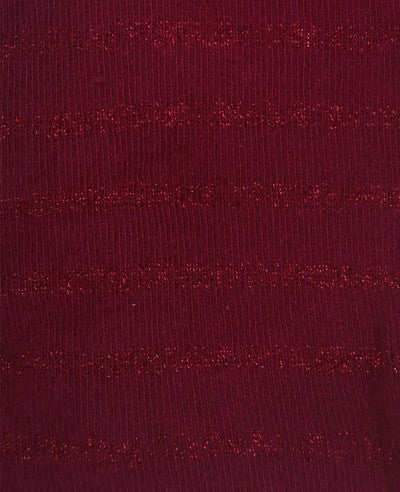 Kousenbroek Deep Red Glitter Stripe - Nieuw!
