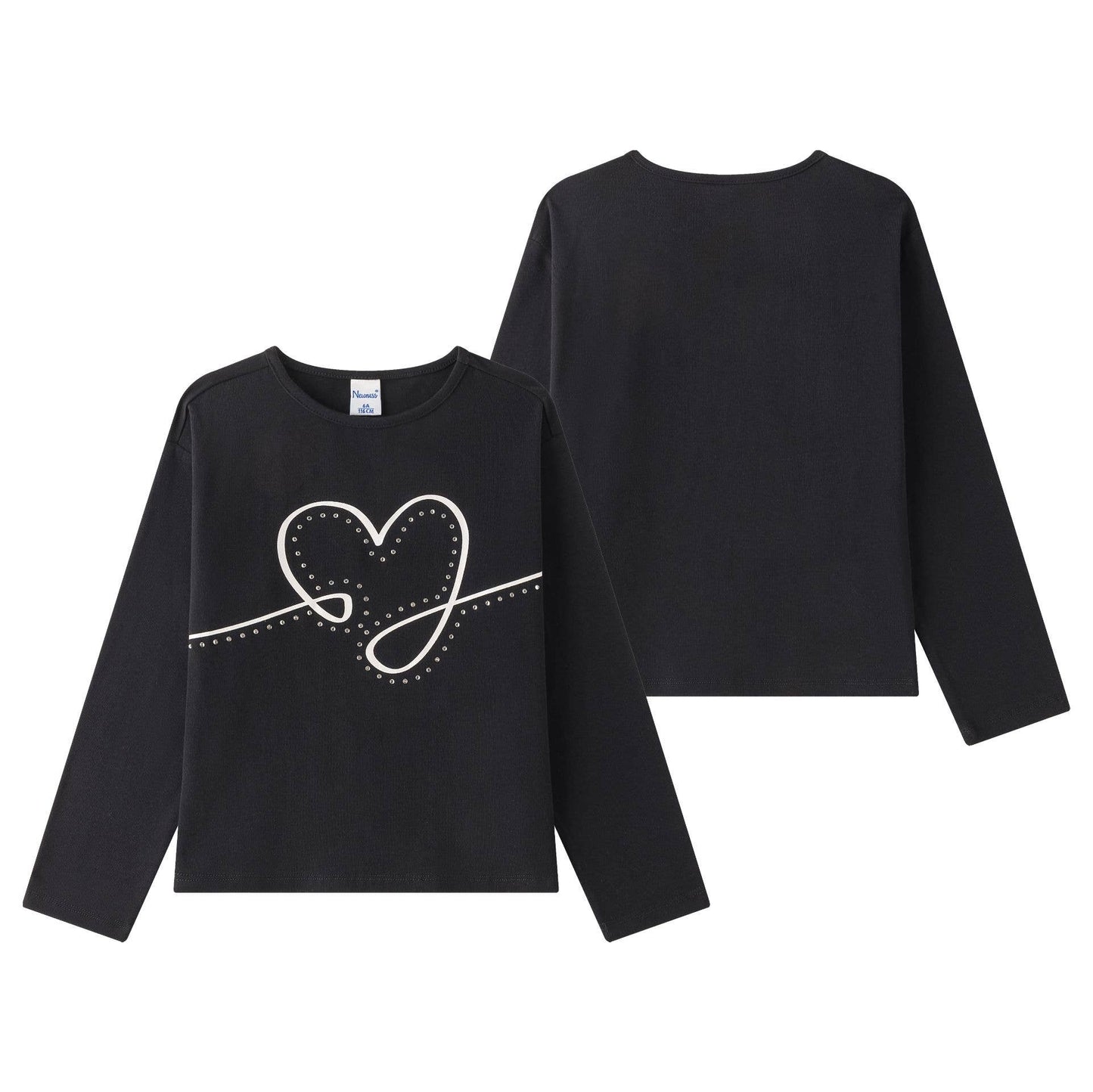 Longsleeve Glitter Heart - Nieuw!