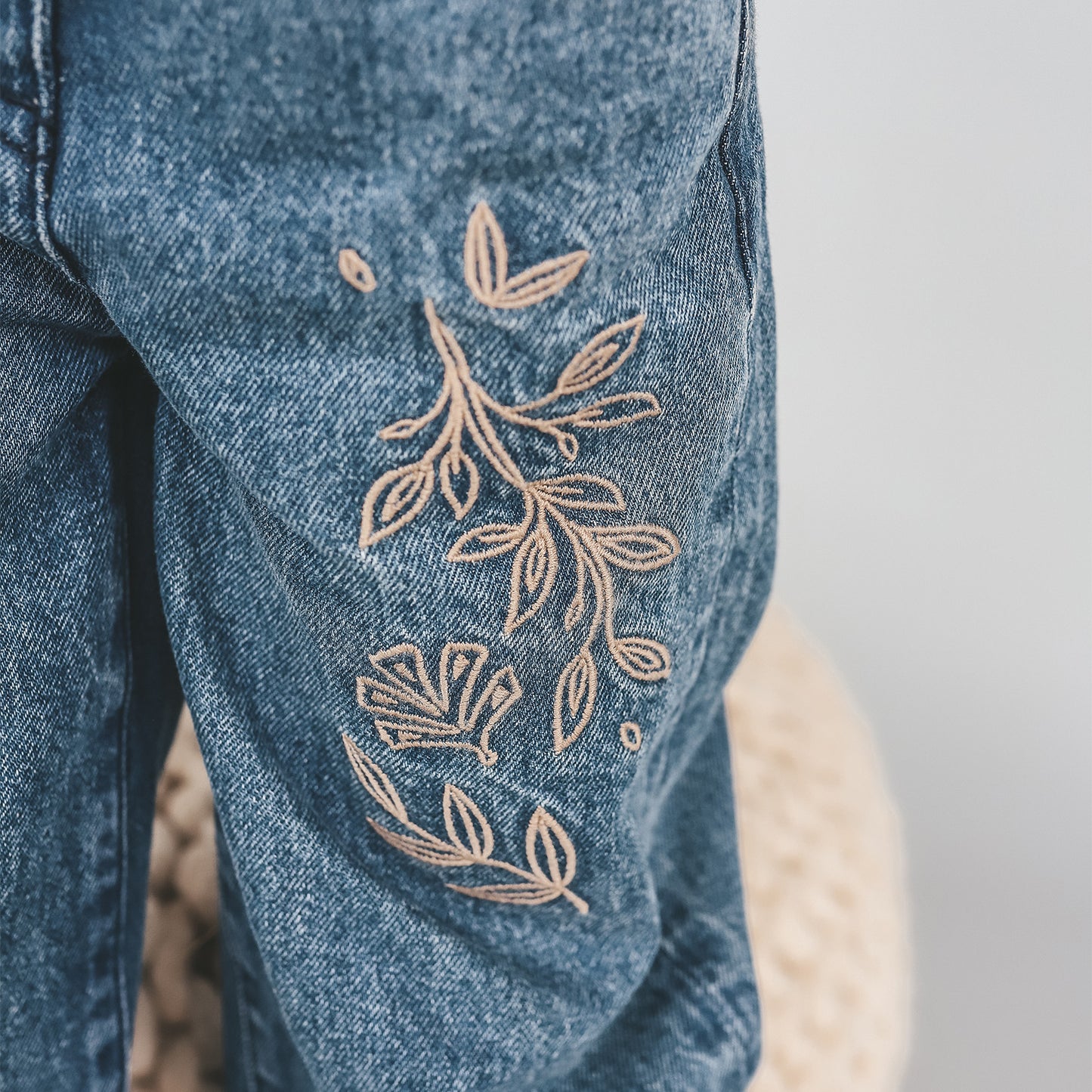 Jeansbroek Ethnic Flower - Nieuw!