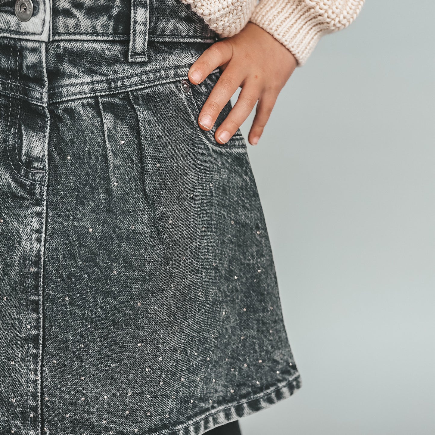 Jeansrok Glitter Denim - Nieuw!