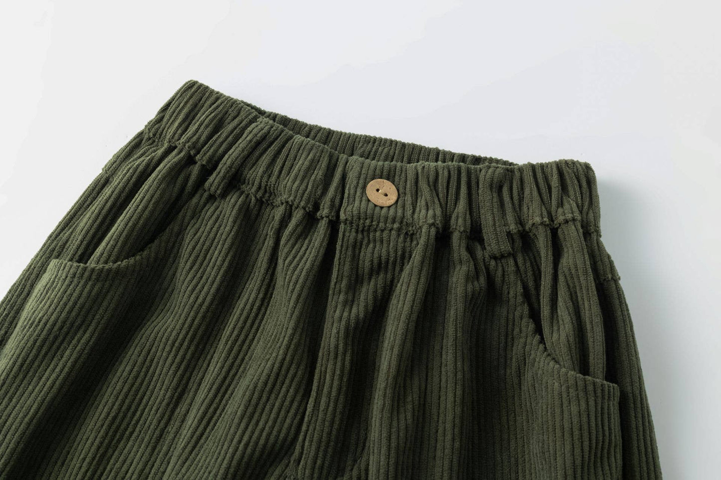 Broek Corduroy Green - Nieuw!