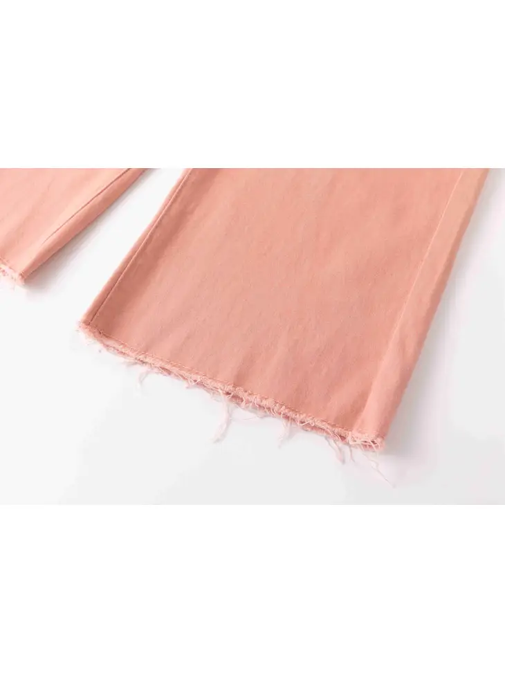 Jeansbroek Wide Pink