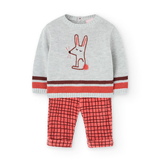 Set Fall Bunny Check - Nieuw!