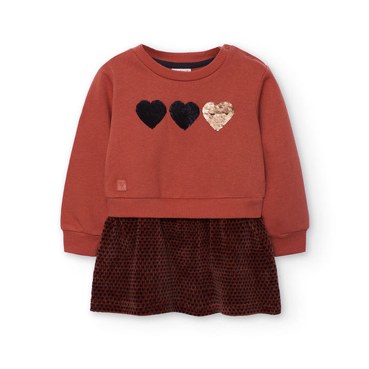 Jurk Glitter Hearts - Nieuw!