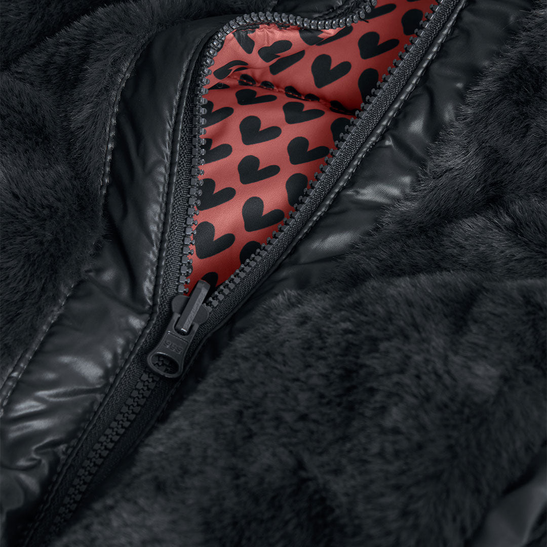 Winterjas Fuzzy Hearts - Nieuw!
