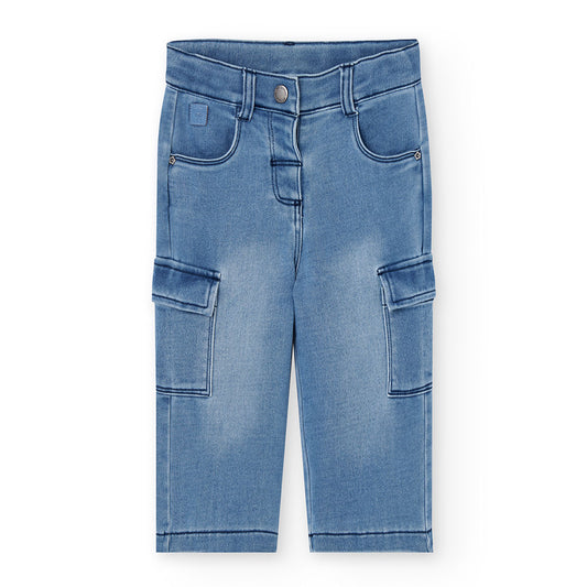 Jeansbroek Cargo Blue Denim - Nieuw!