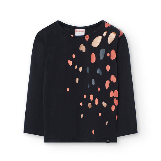Longsleeve Coloured Hearts - Nieuw!