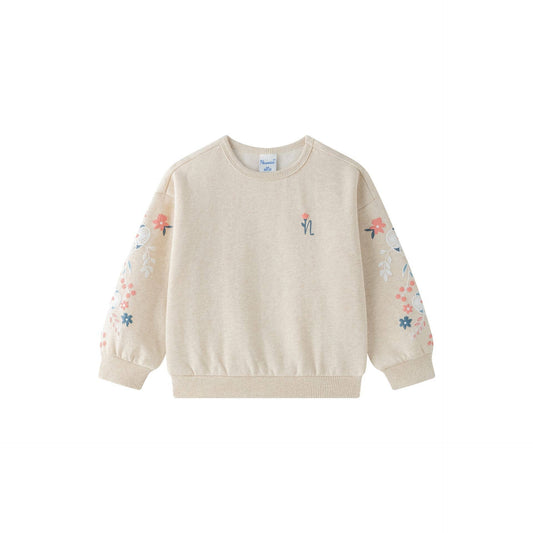 Sweater Beige Flowers - Nieuw!