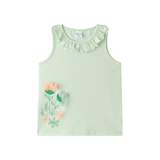 T-shirt Green Flowers - Nieuw!