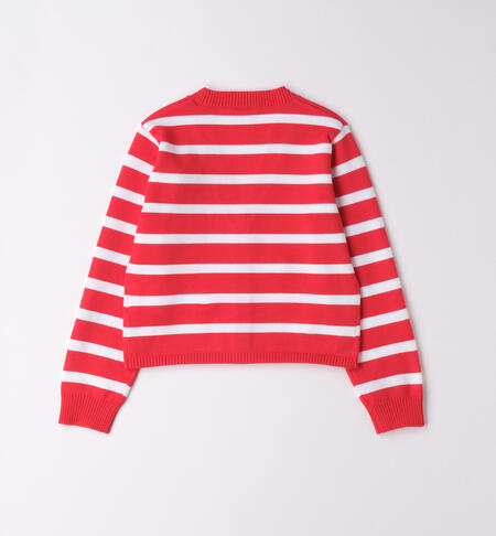 Cardigan Red Stripes