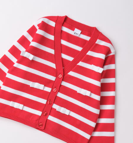 Cardigan Red Stripes