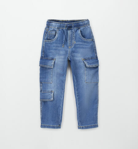 Jeansbroek Cargo Pale Stone Washed