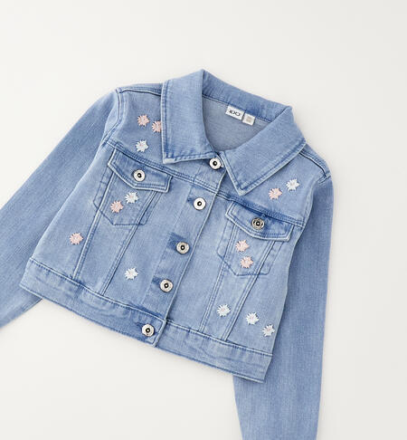 Jeansvest Flowers