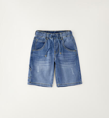 Short Denim Stone Washed