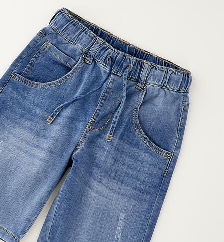 Short Denim Stone Washed