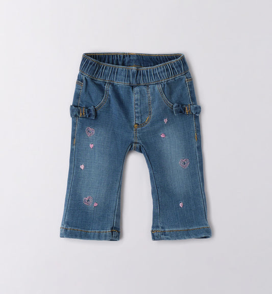Jeansbroek Little Hearts - Nieuw!